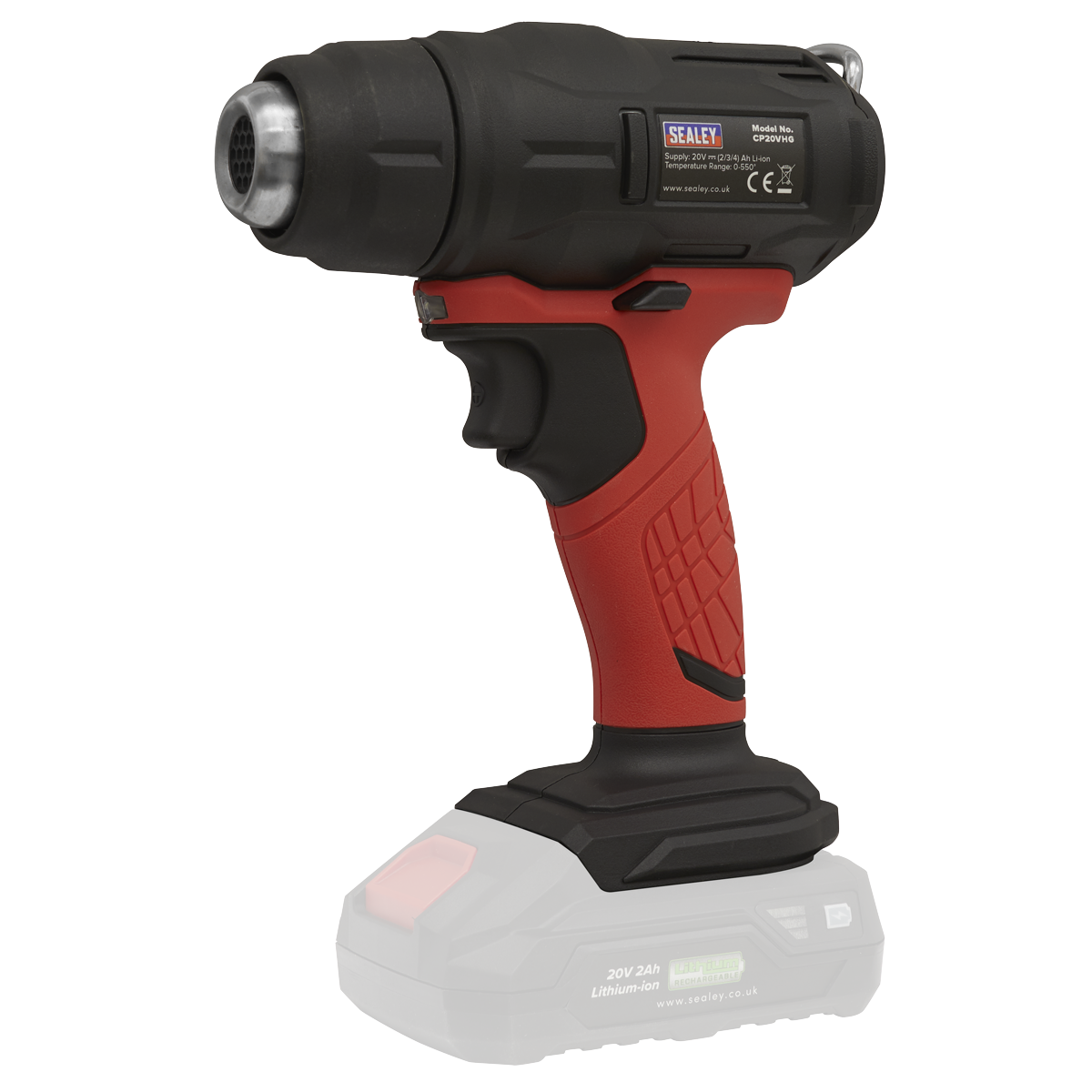 Sealey CP20VHGKIT2 SV20 Series Cordless Heat Gun Kit 20V - 2 Batteries - additional view 5