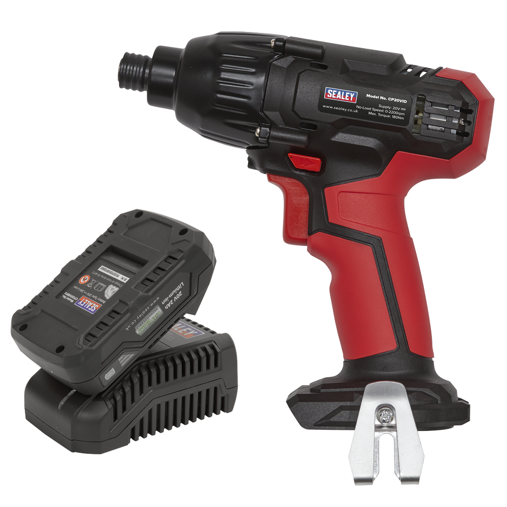 Sealey CP20VIDKIT1 SV20 Series 1/4"Hex Drive Cordless Impact Driver Kit 20V 2Ah - additional view 6