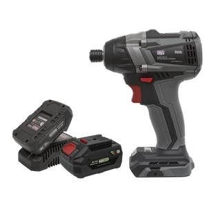 Sealey CP20VIDXKIT Premier SV20 Series 1/4"Hex Brushless Cordless Impact Driver Kit 20V - 2 Batteries - additional view 2