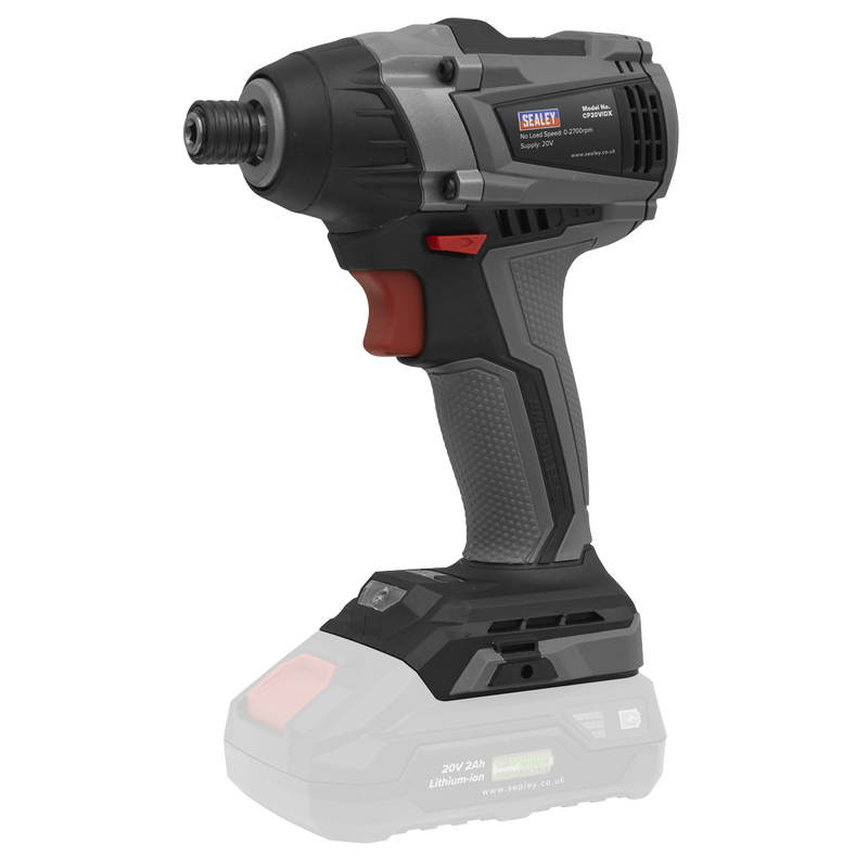 Sealey CP20VIDXKIT1 Premier SV20 Series 1/4"Hex Brushless Cordless Impact Driver Kit 20V 2Ah - additional view 5
