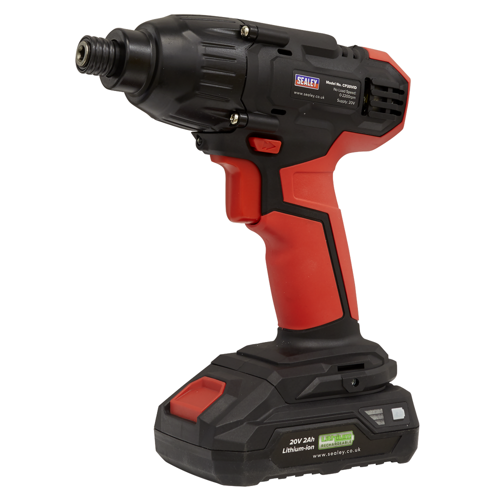 Sealey CP20VID SV20 Series 1/4"Hex Drive Cordless Impact Driver 20V - Body Only - additional view 5