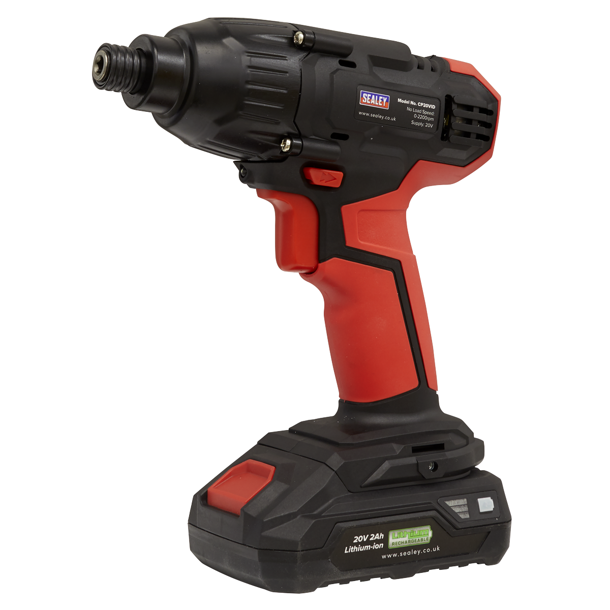 Sealey CP20VID SV20 Series 1/4"Hex Drive Cordless Impact Driver 20V - Body Only - additional view 5