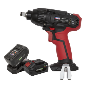 Sealey CP20VIWKIT SV20 Series 1/2"Sq Drive Cordless Impact Wrench Kit 20V 4Ah - 2 Batteries - additional view 3