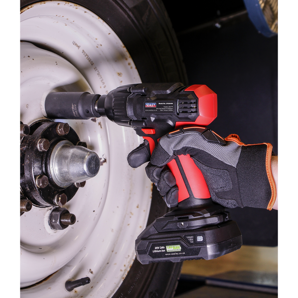 Sealey CP20VIW SV20 Series 1/2"Sq Drive Cordless Impact Wrench 20V - Body Only - additional view 8