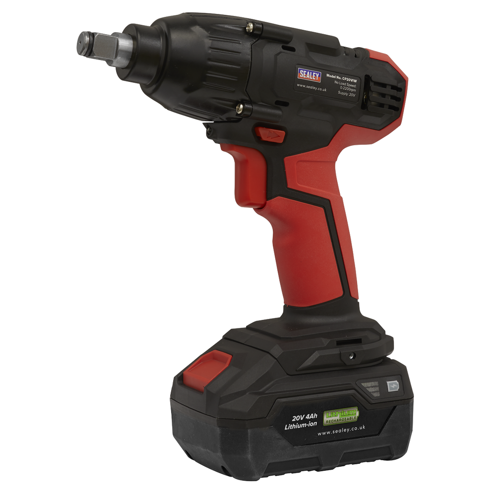 Sealey CP20VIW SV20 Series 1/2"Sq Drive Cordless Impact Wrench 20V - Body Only - additional view 7