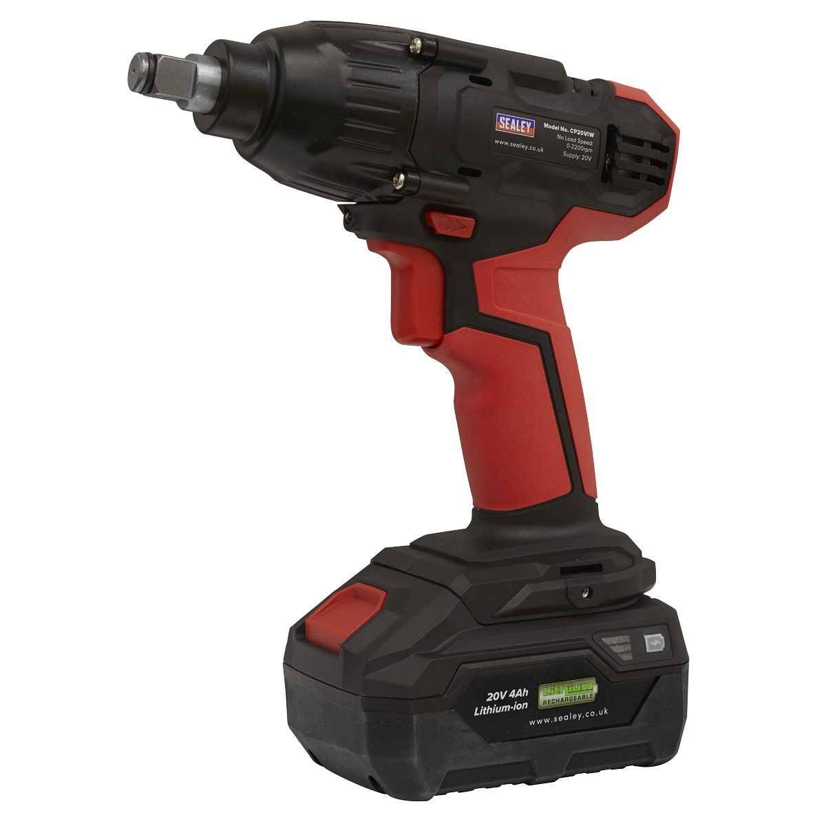 Sealey CP20VIW SV20 Series 1/2"Sq Drive Cordless Impact Wrench 20V - Body Only - additional view 7