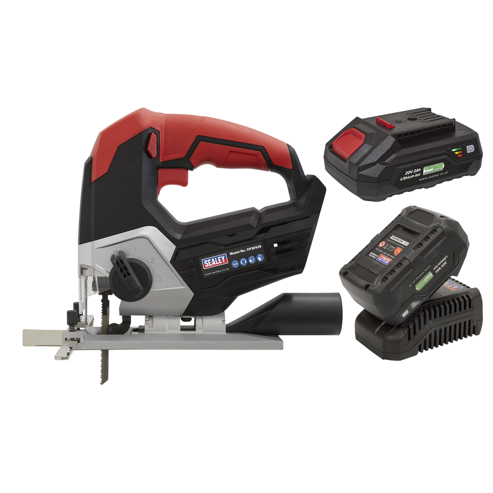 Sealey CP20VJSKIT SV20 Series Cordless Jigsaw Kit 20V - 2 Batteries - additional view 4