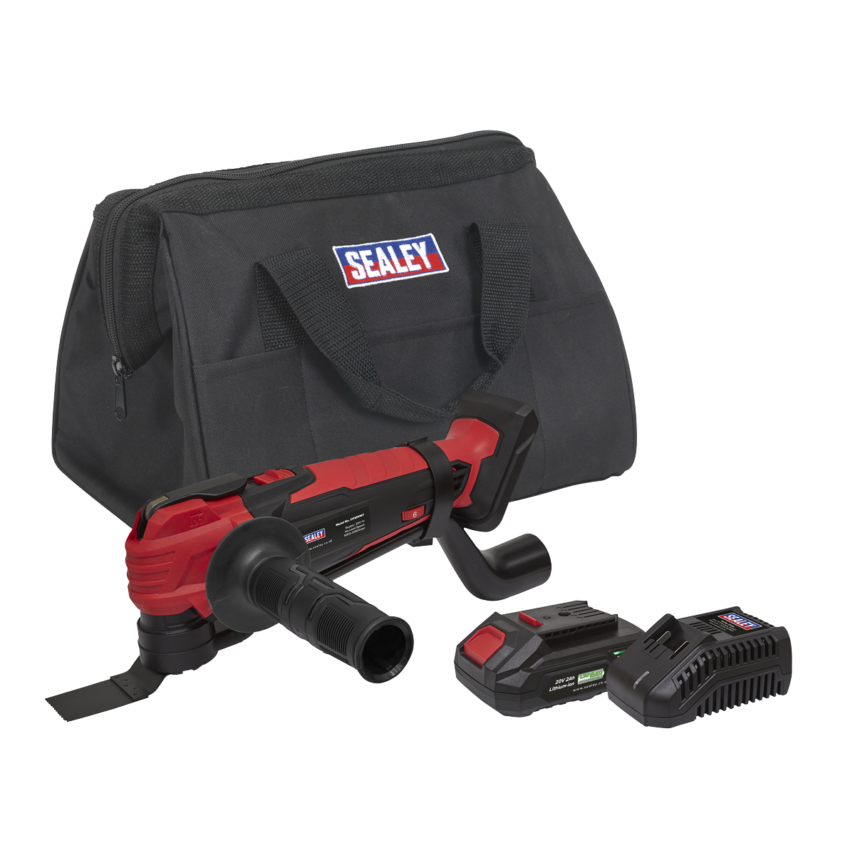 Sealey CP20VMTKIT1 SV20 Series Cordless Oscillating Multi-Tool Kit 20V 2Ah