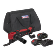 Sealey CP20VMTKIT SV20 Series Cordless Oscillating Multi-Tool Kit 20V - 2 Batteries