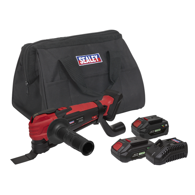 Sealey CP20VMTKIT SV20 Series Cordless Oscillating Multi-Tool Kit 20V - 2 Batteries