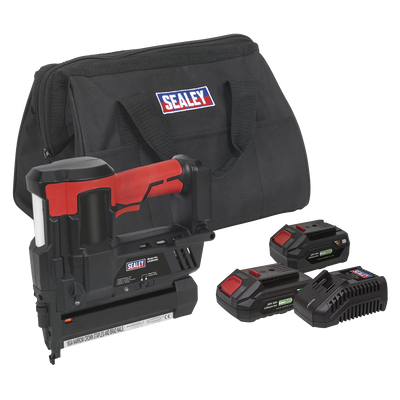 Sealey CP20VNGKIT SV20 Series Cordless Nail/Staple Gun Kit 18G 20V - 2 Batteries