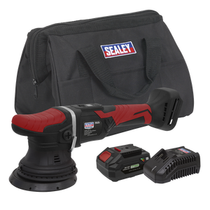Sealey CP20VOPKIT Premier SV20 Series 125mm Cordless Orbital Polisher Kit 20V 4Ah
