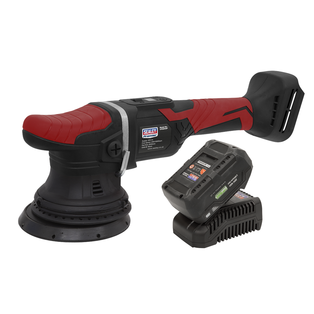 Sealey CP20VOPKIT Premier SV20 Series 125mm Cordless Orbital Polisher Kit 20V 4Ah - additional view 3