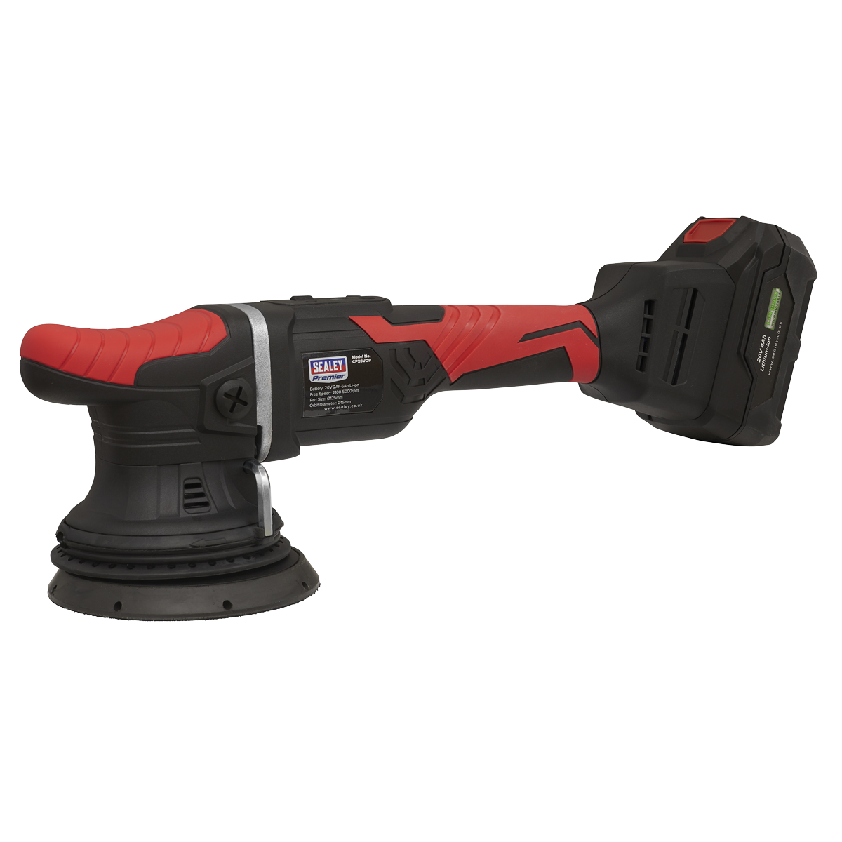 Sealey CP20VOP Premier SV20 Series 125mm Cordless Orbital Polisher 20V - Body Only - additional view 6