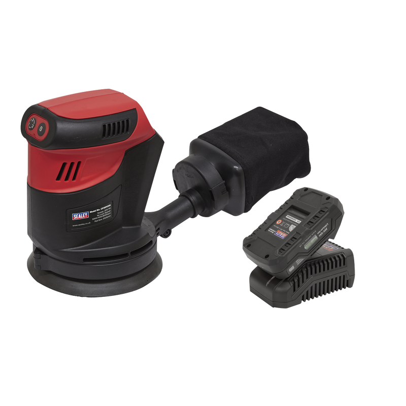 Sealey CP20VOSKIT1 SV20 Series 125mm Cordless Orbital Palm Sander 20V 2Ah - additional view 3