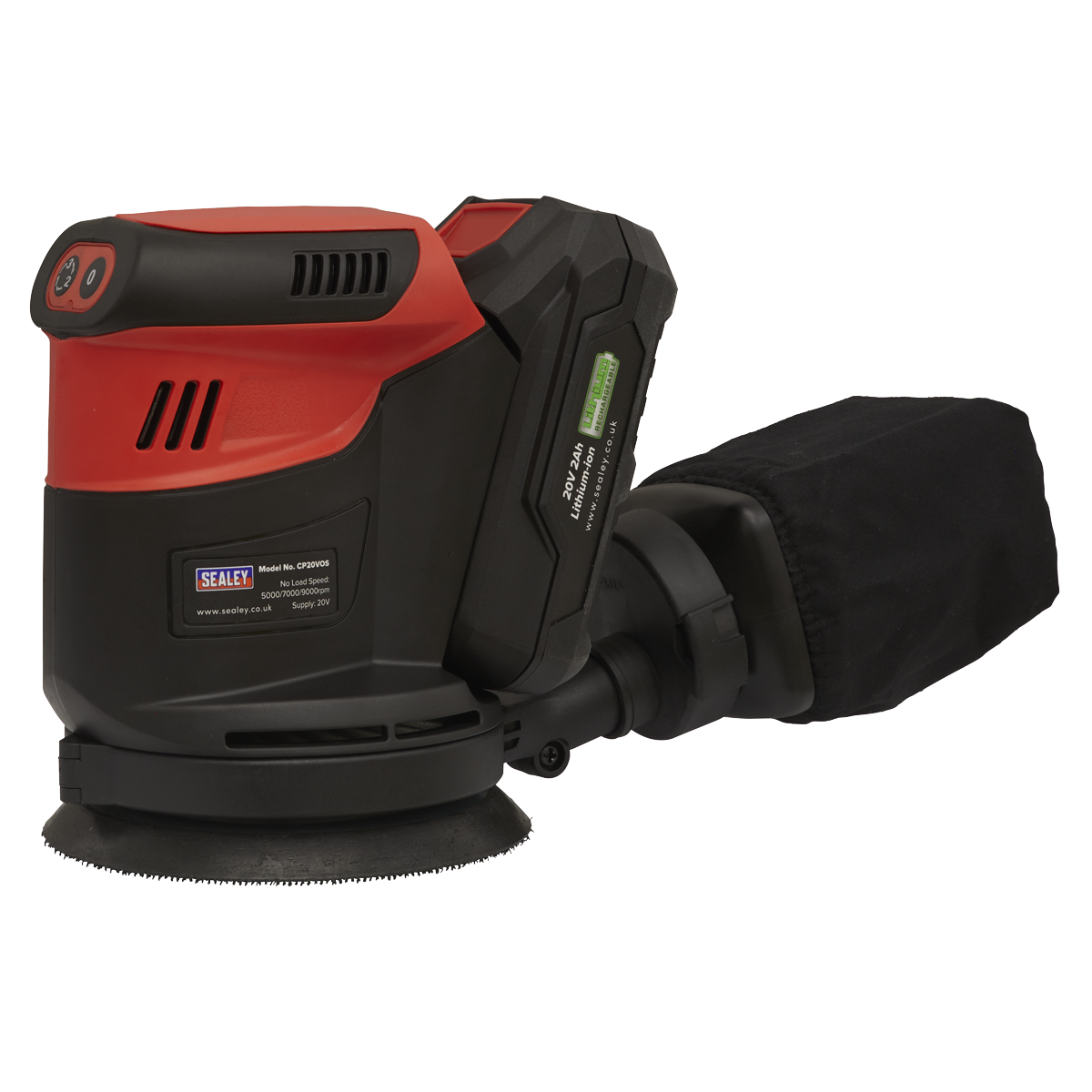 Sealey CP20VOS SV20 Series 125mm Cordless Orbital Palm Sander 20V - Body Only - additional view 6