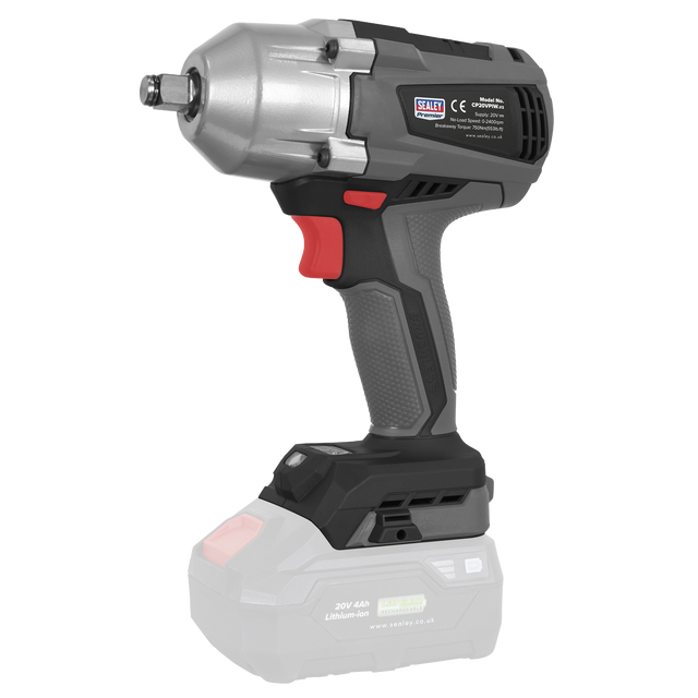 Sealey CP20VPIW Premier SV20 Series 1/2"Sq Drive Brushless Cordless Impact Wrench 20V - Body Only