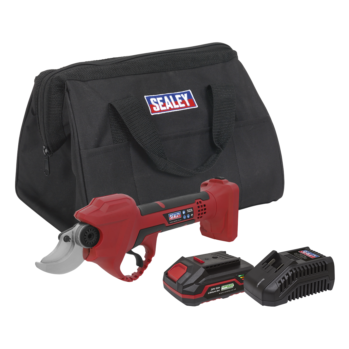 Sealey CP20VPSKIT1 SV20 Series Brushless Cordless Pruning Shears Kit 20V 2Ah