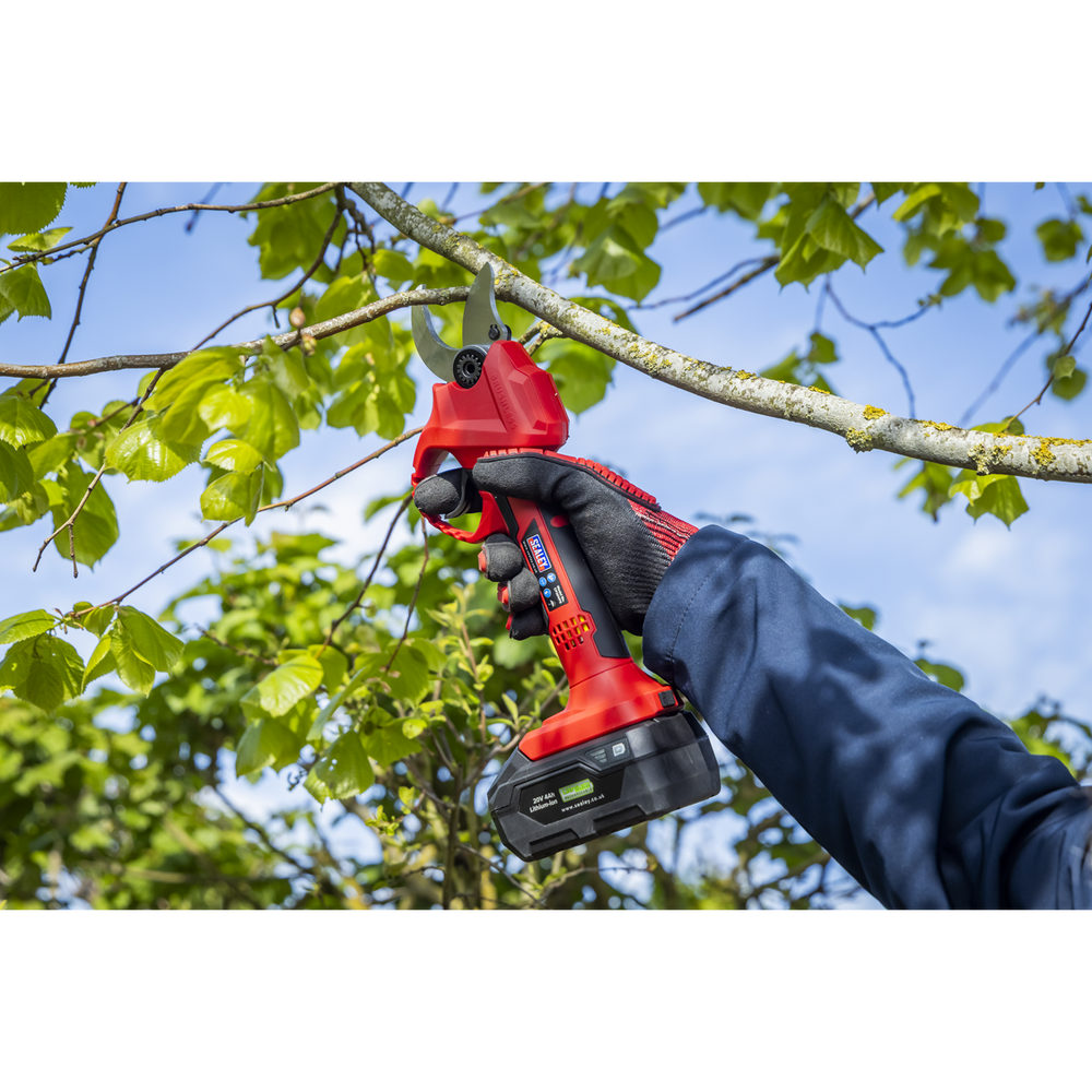 Sealey CP20VPSKIT SV20 Series Brushless Cordless Pruning Shears Kit 20V 2Ah - 2 Batteries - additional view 10