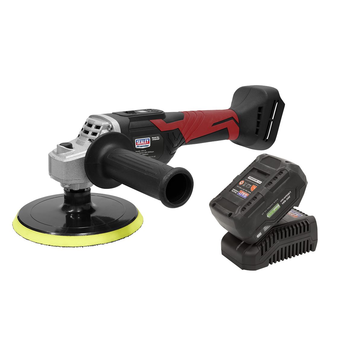 Sealey CP20VRPKIT Premier SV20 Series 150mm Cordless Rotary Polisher 20V 4Ah - additional view 3