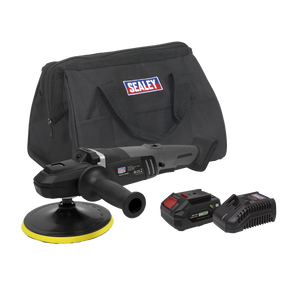 Sealey CP20VRPXKIT1 Premier SV20 Series 180mm Brushless Cordless Rotary Polisher Kit 20V 4Ah
