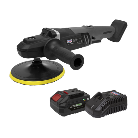Sealey CP20VRPXKIT1 Premier SV20 Series 180mm Brushless Cordless Rotary Polisher Kit 20V 4Ah - additional view 2