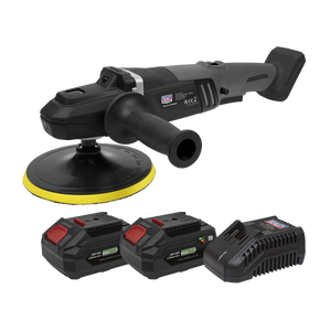 Sealey CP20VRPXKIT Premier SV20 Series 180mm Brushless Cordless Rotary Polisher 20V 4Ah - 2 Batteries - additional view 6