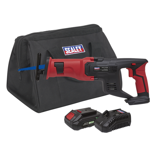 Sealey CP20VRSKIT1 SV20 Series Cordless Reciprocating Saw Kit 20V 2Ah