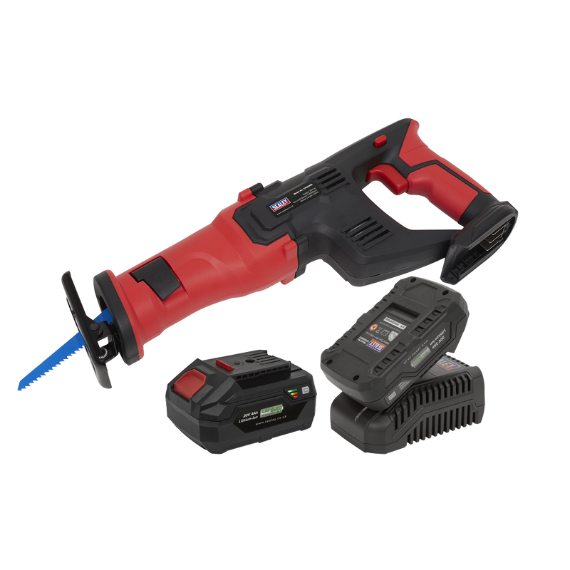 Sealey CP20VRSKIT SV20 Series Cordless Reciprocating Saw 20V - 2 Batteries - additional view 3