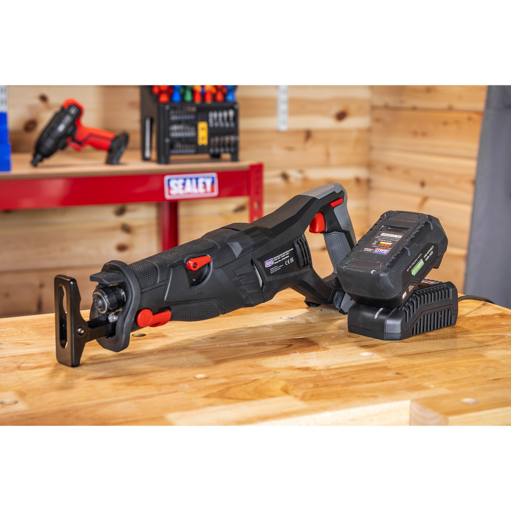 Sealey CP20VRSXKIT1 Premier SV20 Series Brushless Cordless Reciprocating Saw 20V 4Ah Kit - additional view 2