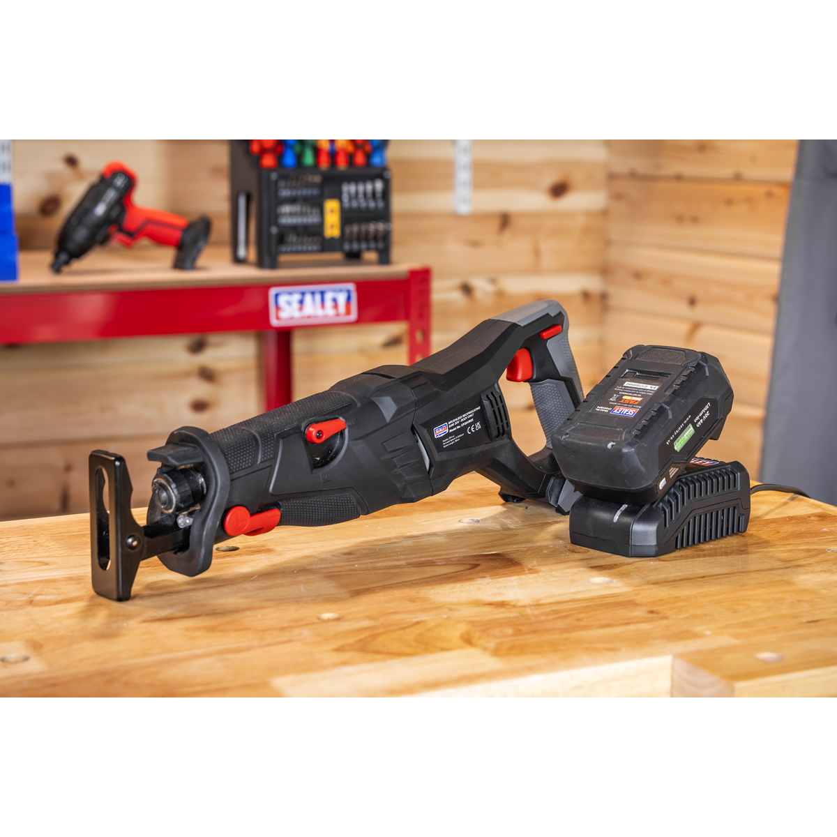 Sealey CP20VRSXKIT1 Premier SV20 Series Brushless Cordless Reciprocating Saw 20V 4Ah Kit - additional view 2