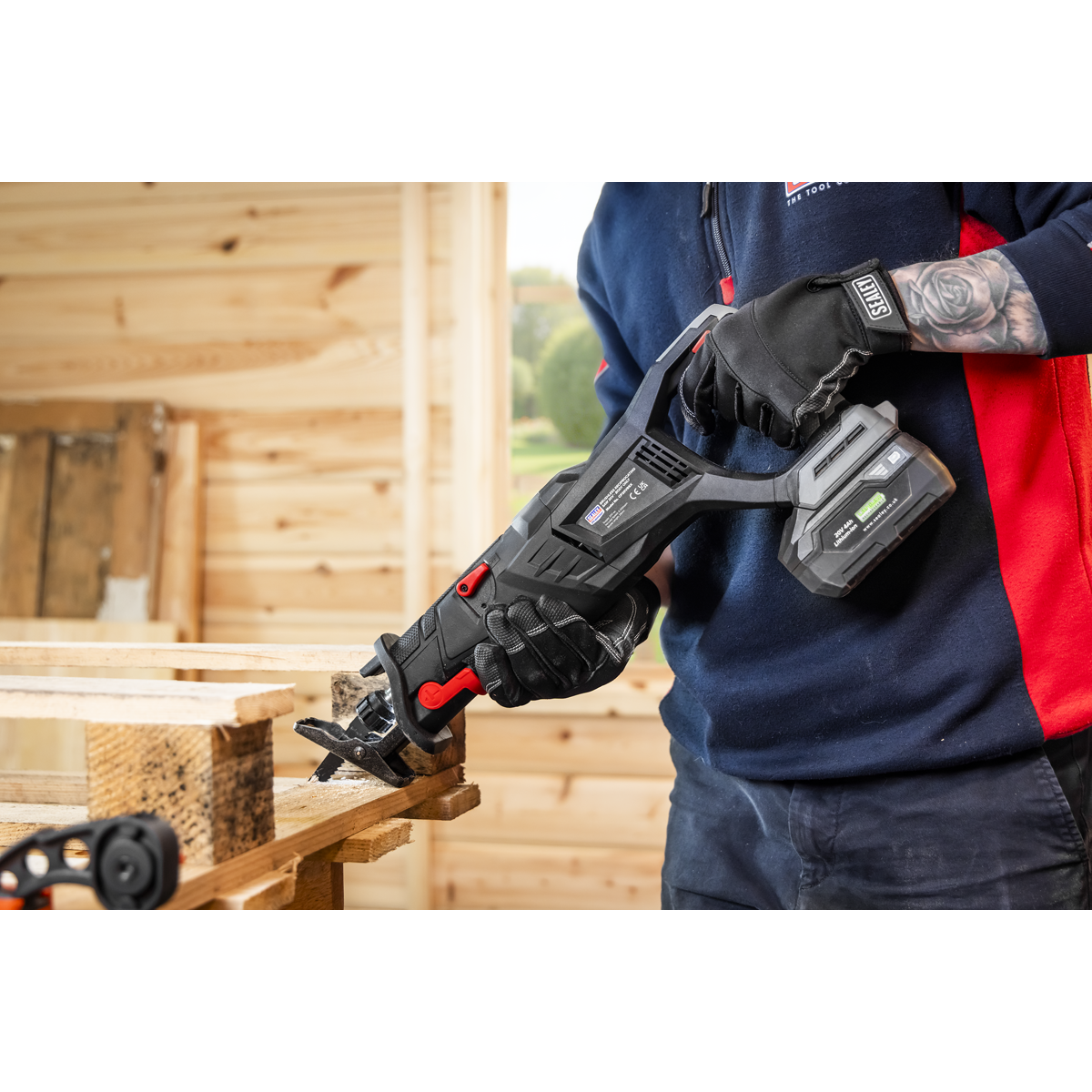 Sealey CP20VRSXKIT1 Premier SV20 Series Brushless Cordless Reciprocating Saw 20V 4Ah Kit - additional view 6