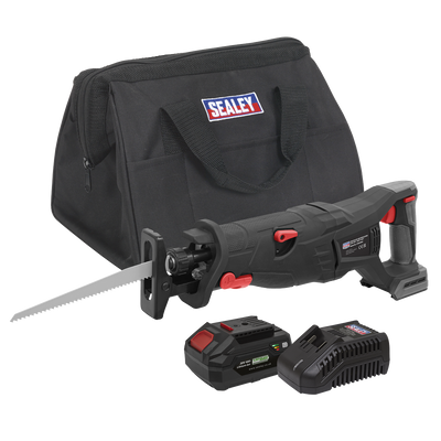 Sealey CP20VRSXKIT1 Premier SV20 Series Brushless Cordless Reciprocating Saw 20V 4Ah Kit