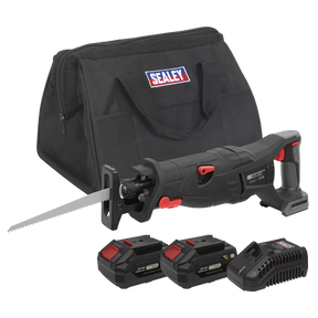 Sealey CP20VRSXKIT Premier SV20 Series Brushless Cordless Reciprocating Saw 20V 4Ah Kit - 2 Batteries