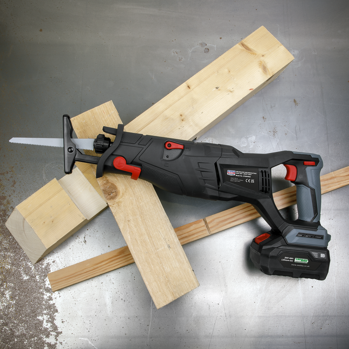 Sealey CP20VRSX Premier SV20 Series Brushless Cordless Reciprocating Saw 20V - Body Only - additional view 10
