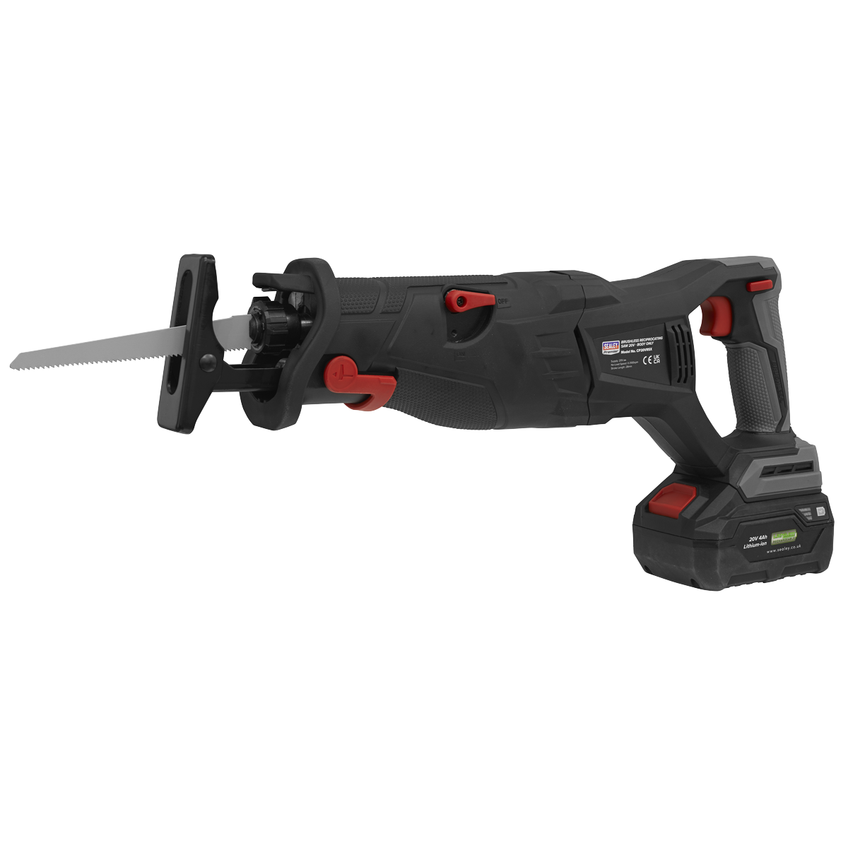Sealey CP20VRSX Premier SV20 Series Brushless Cordless Reciprocating Saw 20V - Body Only - additional view 6