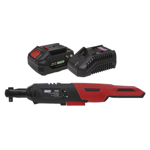 Sealey CP20VRWKIT1 SV20 Series 3/8"Sq Drive Cordless Ratchet Wrench Kit 60Nm 20V 4Ah - additional view 3