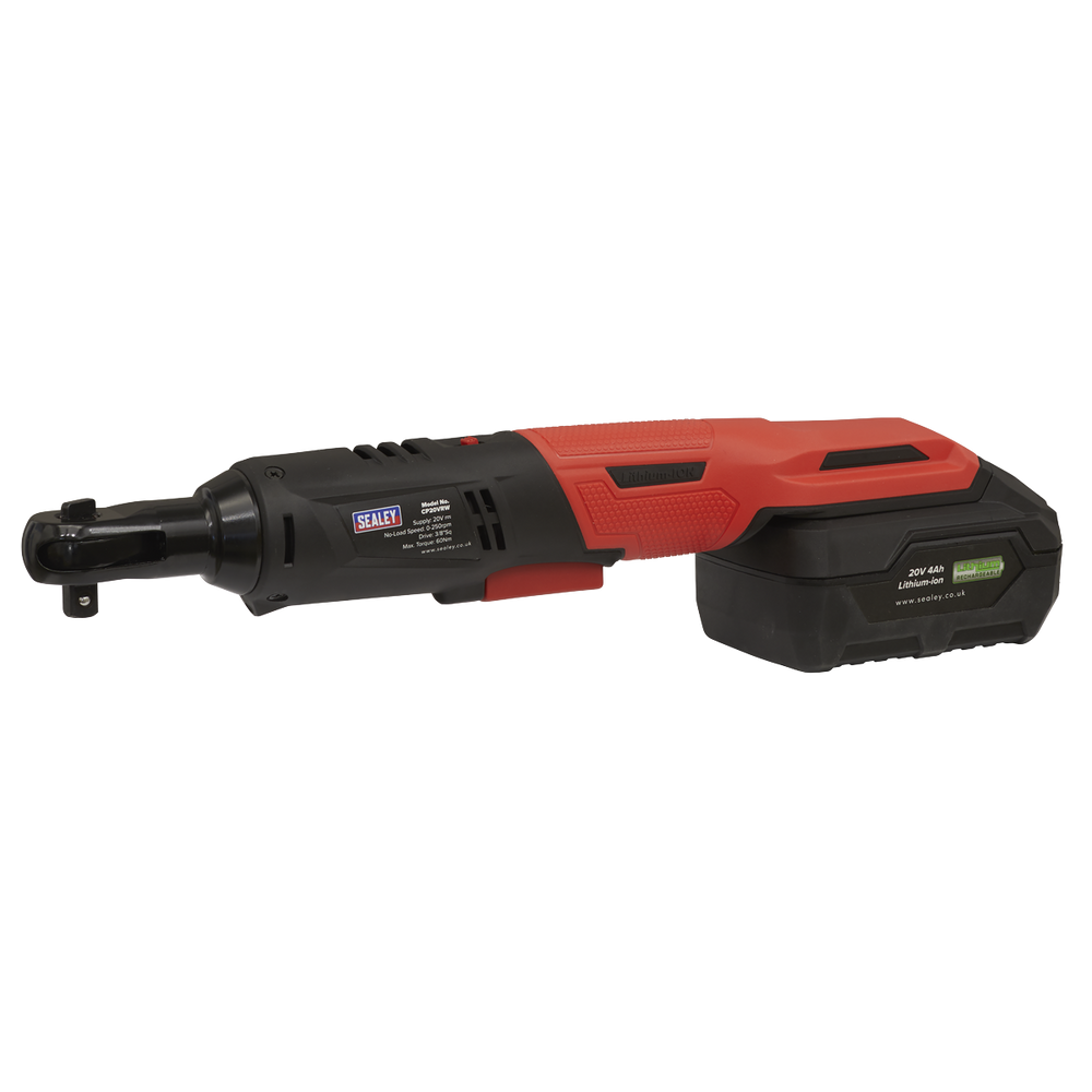 Sealey CP20VRW SV20 Series 3/8"Sq Drive Cordless Ratchet Wrench 60Nm 20V - Body Only - additional view 3