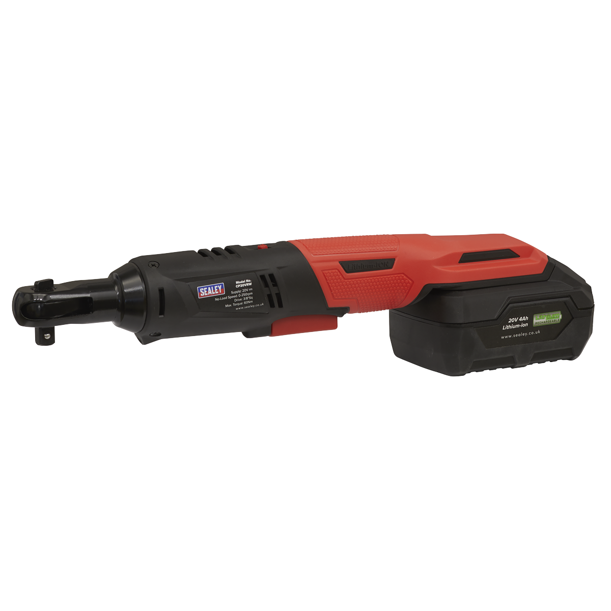 Sealey CP20VRW SV20 Series 3/8"Sq Drive Cordless Ratchet Wrench 60Nm 20V - Body Only - additional view 3