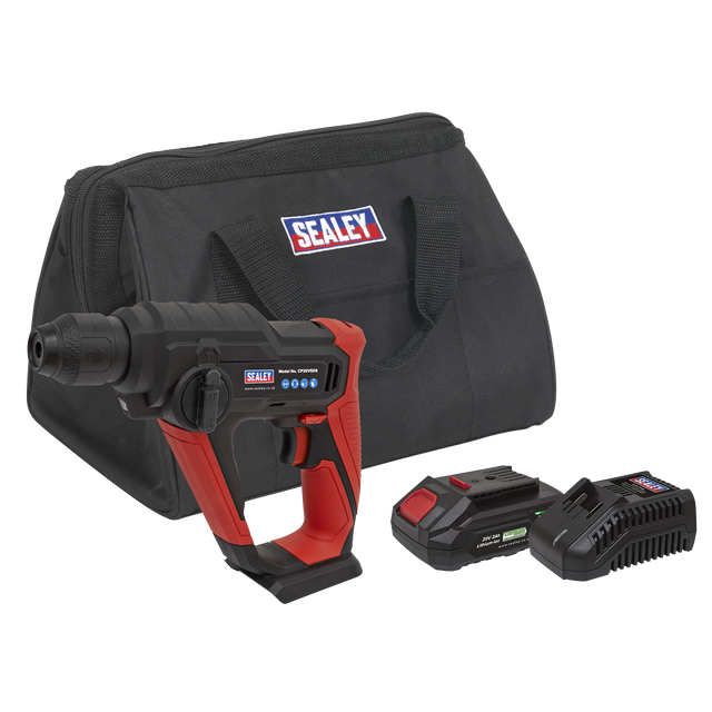 Sealey CP20VSDSKIT1 SV20 Series SDS Plus Cordless Rotary Hammer Drill Kit 20V 2Ah