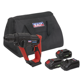 Sealey CP20VSDSKIT SV20 Series SDS Plus Cordless Rotary Hammer Drill Kit 20V - 2 Batteries