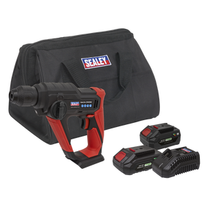 Sealey CP20VSDSKIT SV20 Series SDS Plus Cordless Rotary Hammer Drill Kit 20V - 2 Batteries