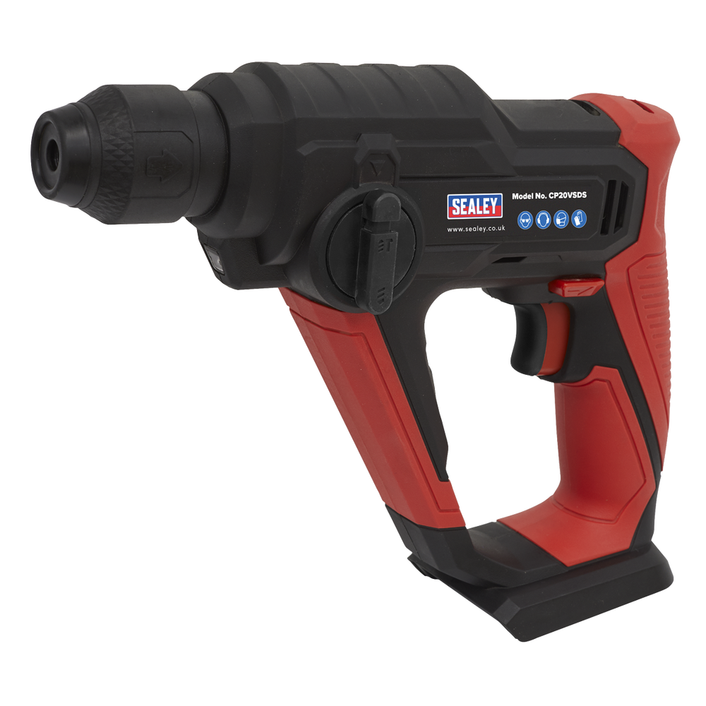 Sealey CP20VSDS SV20 Series SDS Plus Cordless Rotary Hammer Drill 20V - Body Only - additional view 9