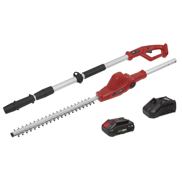 Sealey CP20VTP01 SV20 Series Cordless Telescopic Hedge Trimmer Kit 20V 2Ah