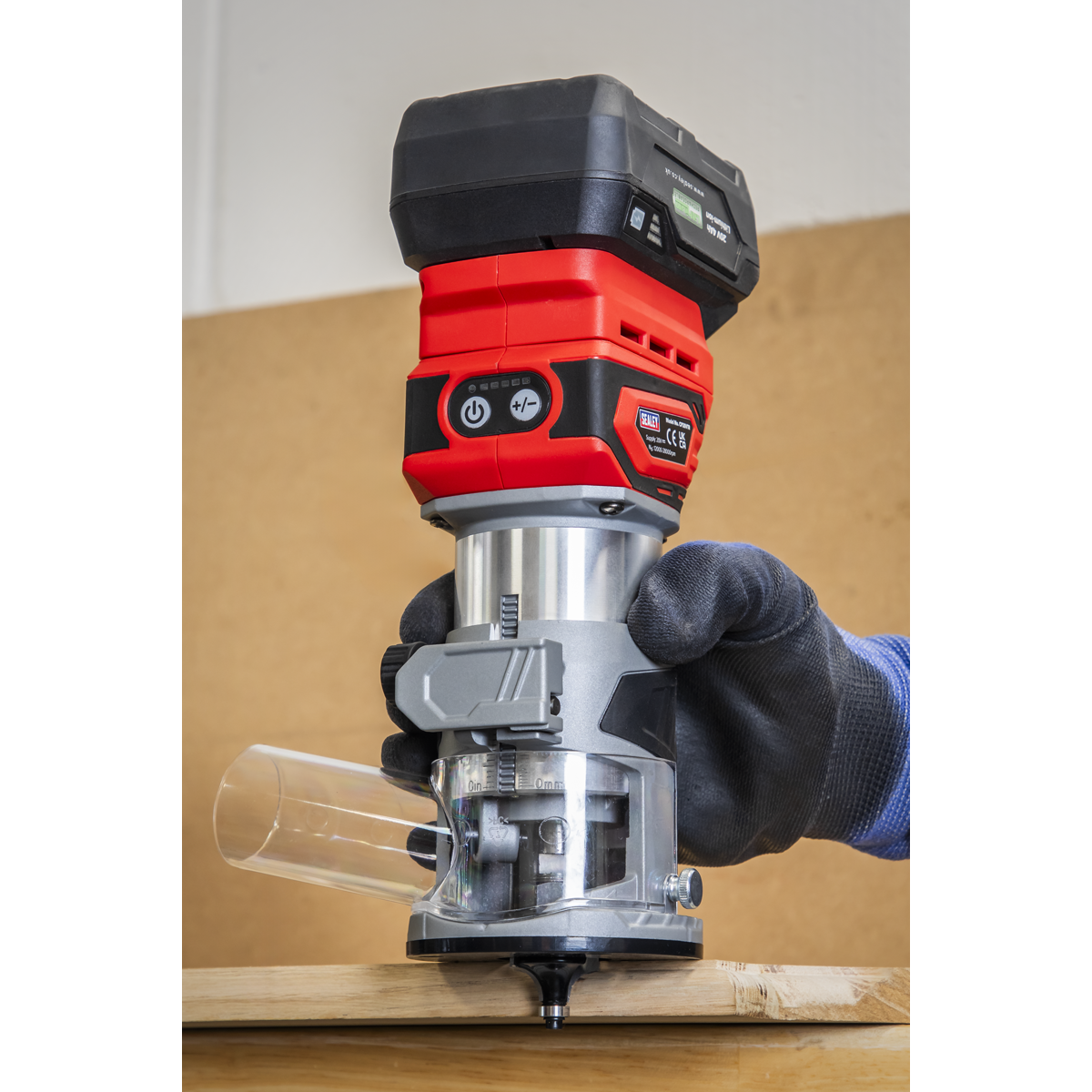 Sealey CP20VTRKIT SV20 Series Cordless Trimming Router Kit 20V 4Ah - 2 Batteries - additional view 8