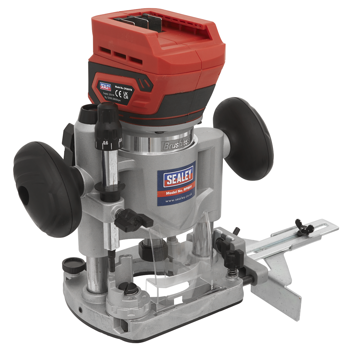 Sealey CP20VTRKIT SV20 Series Cordless Trimming Router Kit 20V 4Ah - 2 Batteries - additional view 7