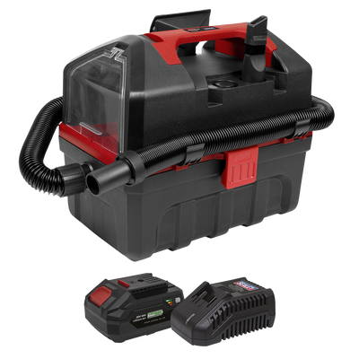 Sealey CP20VWDVKIT1 SV20 Series 10L Cordless Wet & Dry Vacuum Kit 20V 4Ah