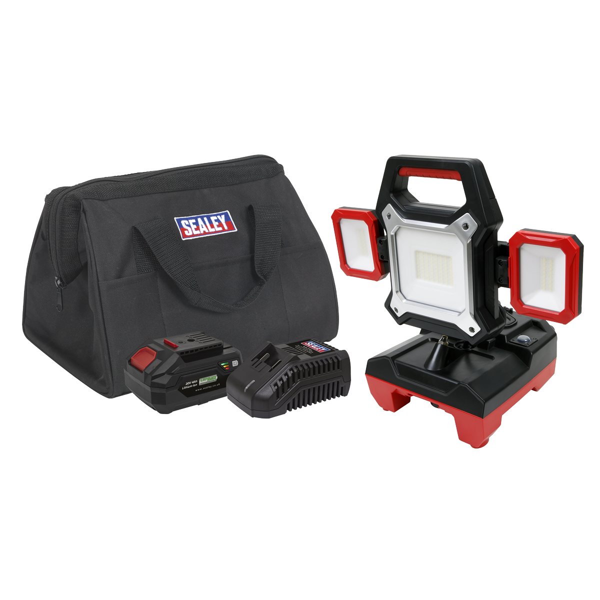 Sealey CP20VWLKIT1 SV20 Series 2-in-1 Cordless/Corded 45W SMD LED Worklight Kit 20V 4Ah