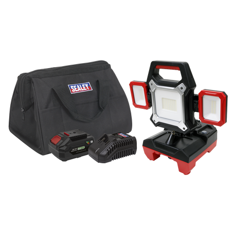 Sealey CP20VWLKIT1 SV20 Series 2-in-1 Cordless/Corded 45W SMD LED Worklight Kit 20V 4Ah