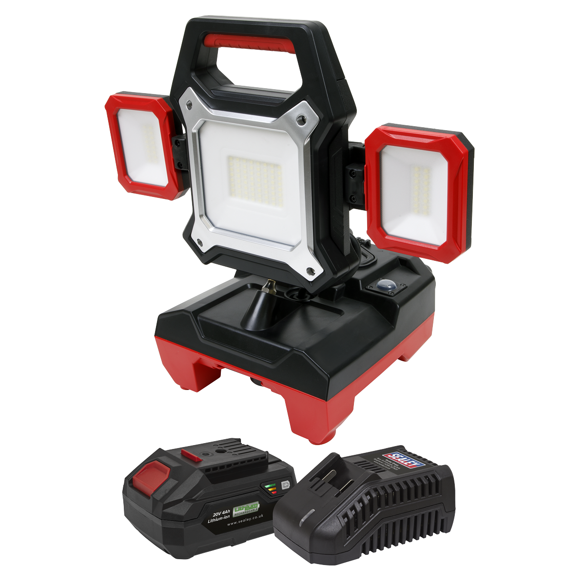 Sealey CP20VWLKIT1 SV20 Series 2-in-1 Cordless/Corded 45W SMD LED Worklight Kit 20V 4Ah - additional view 3